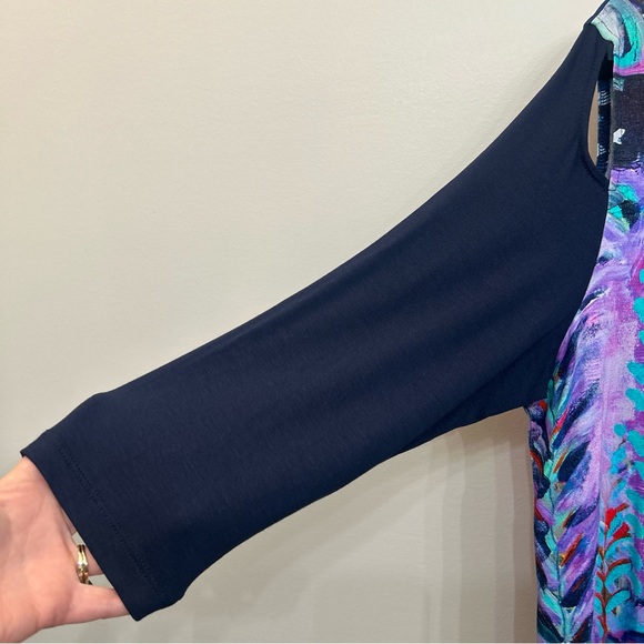 Simply Art By Dolcezza Winter Wish by Flora Bowley Tunic Top Asymmetrical XXL - Picture 3 of 7